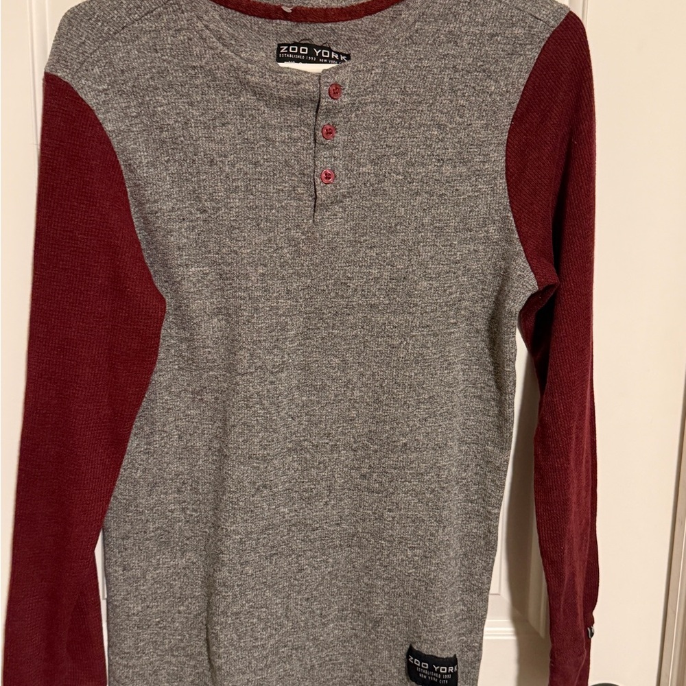 Zoo York Boys Waffle Henley – Medium